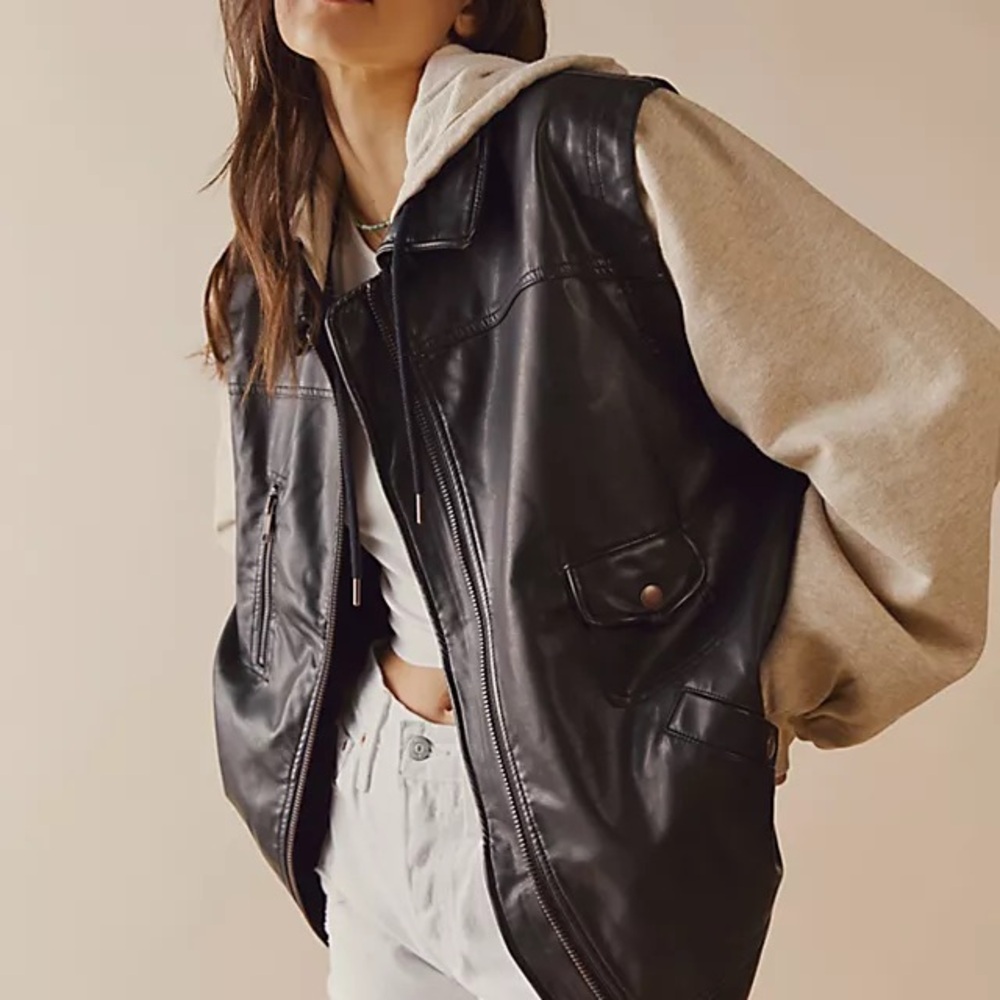 NWT Free People Sweet Nothings Vegan Jacket, size S